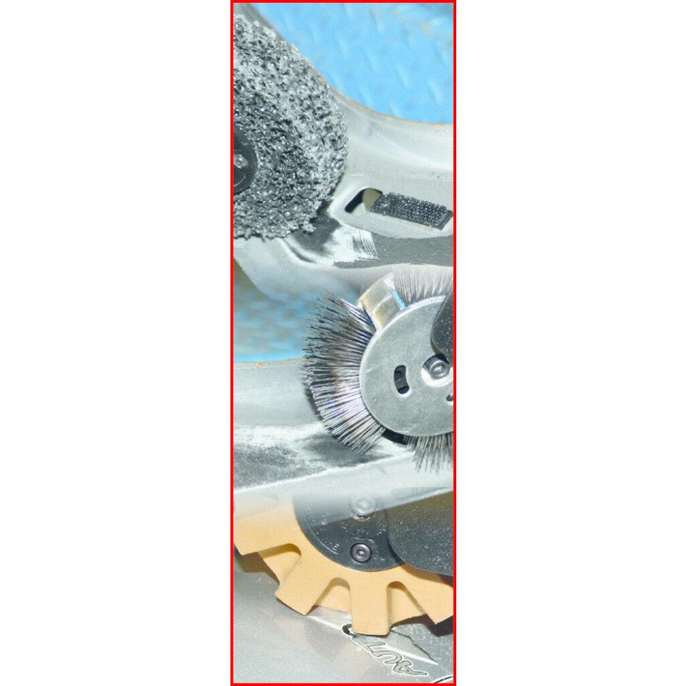 Пневмозачистна машинка кутова багатофункціональна з набором насадок (3500об/хв, 110л/хв), в кейсі Forsage Одеса - фото 5