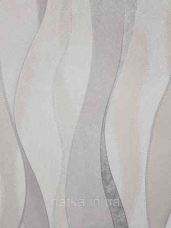 Шпалери вінілові на флізеліні гарячого тиснення DU&KA 1.06х10 вензель основа під штукатурку сірі коричневі Київ