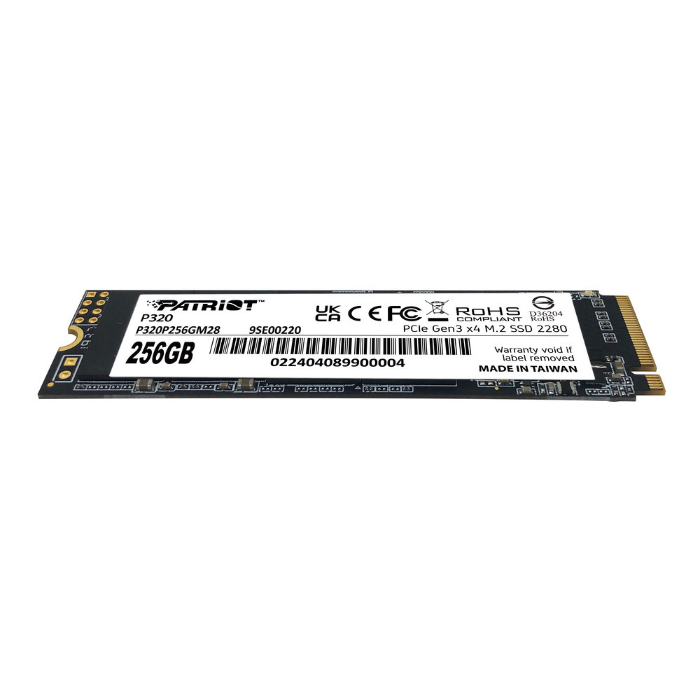 Накопичувач SSD M.2 Patriot P320 256GB NVMe 2280 Gen3.0 x4 3D TLC Киев - изображение 3