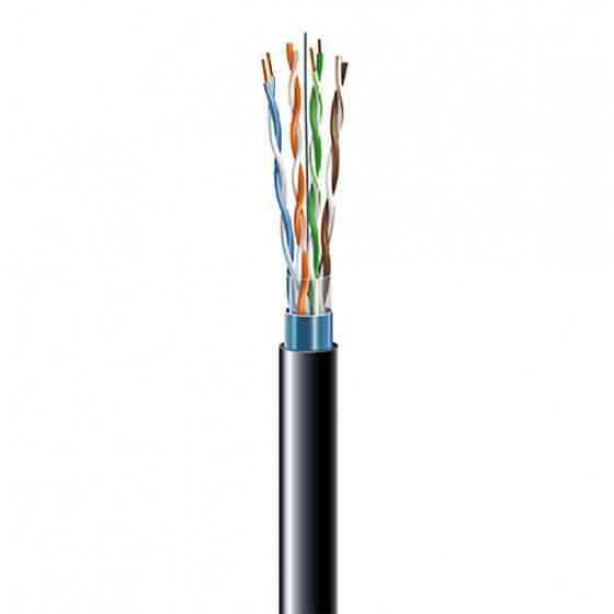 Кабель звита пара ЗЗКМ FTP кат.5e, 4х2х0.51 бухта 305 м (мідь, зовнішній) (7091002) Київ