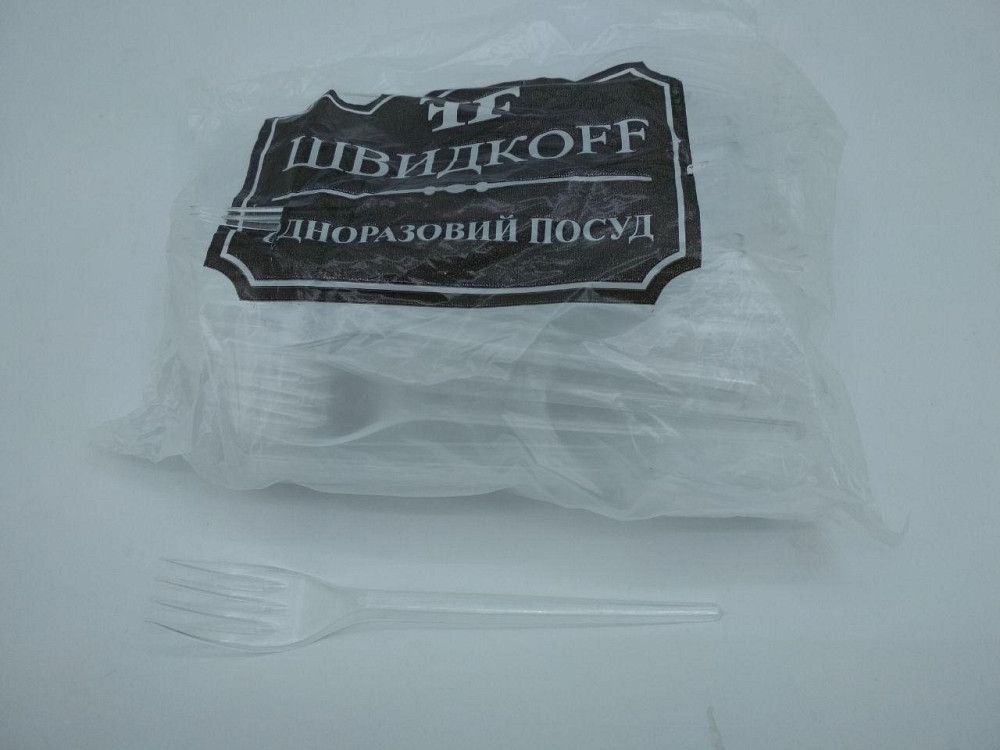 Вилка «Super» прозора Юніта (100 шт.) Харків - фото 3