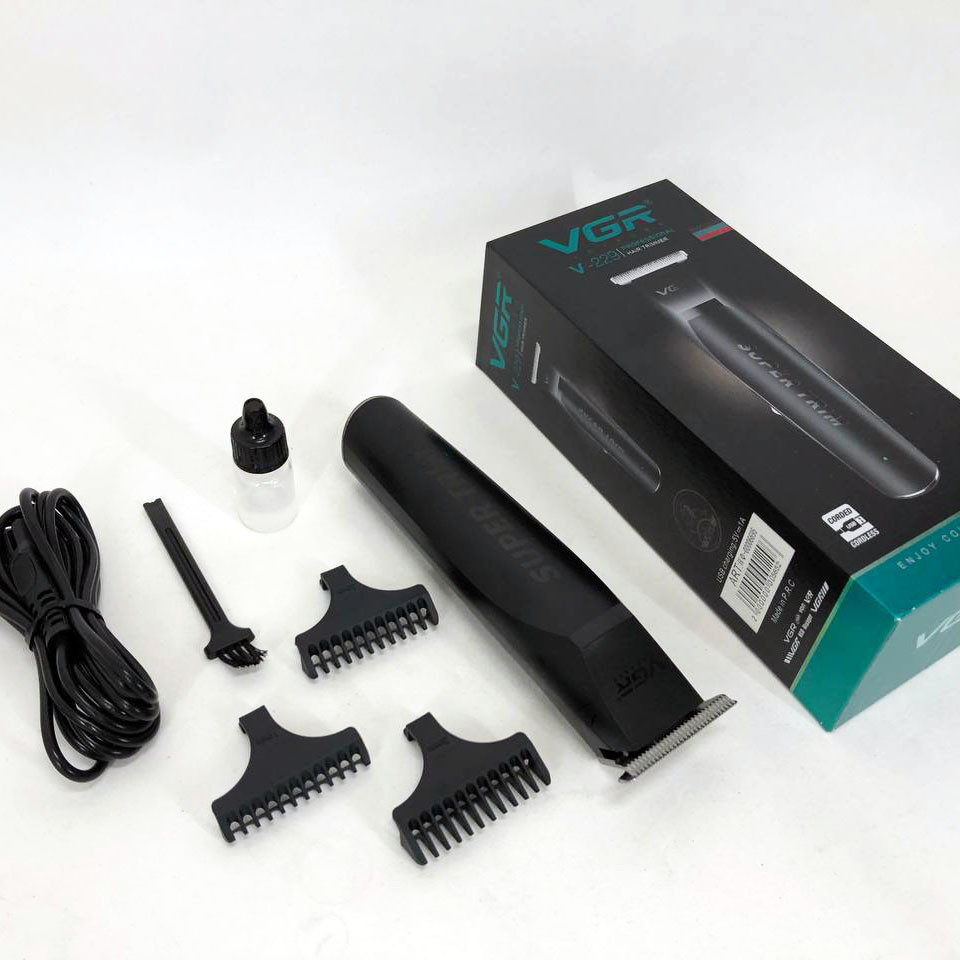 Водонепроникний тример для стрижки VGR, Тример для скронь Машинка стрижки з безліччю насадок TO-78 Львів - фото 10