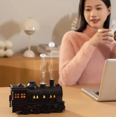 Паровой увлажнитель воздуха Поезд с подсветкой, увлажнитель аромадифузор для дома NM2100 Коломыя