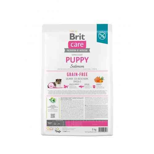 Корм сухий Brit Care Dog Grain-free Puppy для цуценят беззерновий з лососем 3 кг Киев