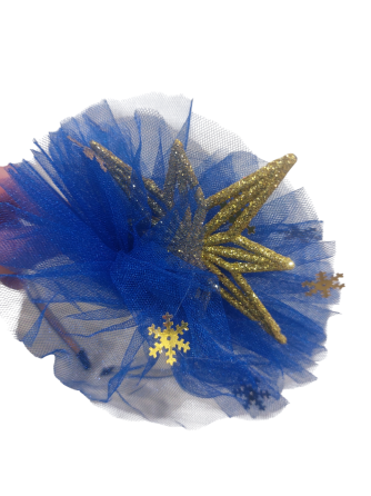 Обруч на новий рік one size синьо-золотистий Київ