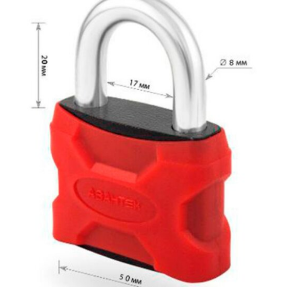 Замок навісний Т 50 червоний Варта АВАНТЕК Житомир - фото 3