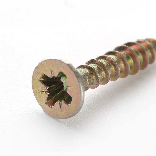 Саморіз універсальний з потайною головкою 3,5*35мм цинк жовтий 200 шт/уп APRO Житомир - изображение 3