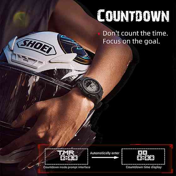 Годинник чоловічий водостійкий тактичний North Edge Fortess Чорний Київ