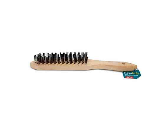 Щітка ручна 5х16, дерев. ТМ NovoTools Київ