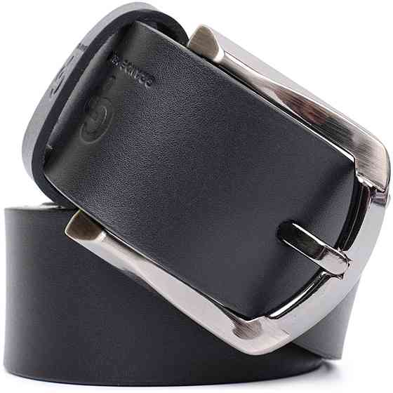 Превосходный ремень под джинсы из натуральной кожи GRANDE PELLE 11686 Черный Киев