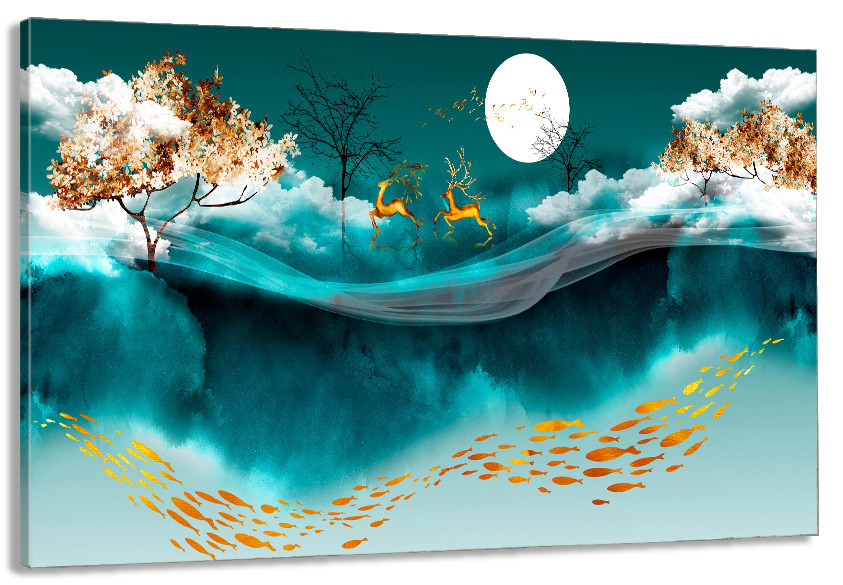 Картина полотно у вітальню / спальню   Природа    MLP_285 ( 60х30см ) 40x80 см Київ - фото 1