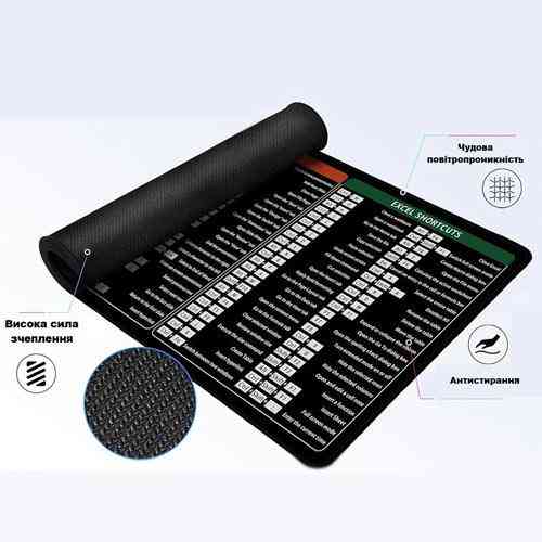 Игровая поверхность, большой коврик для мышки 80x30см, Microsoft Office Киев