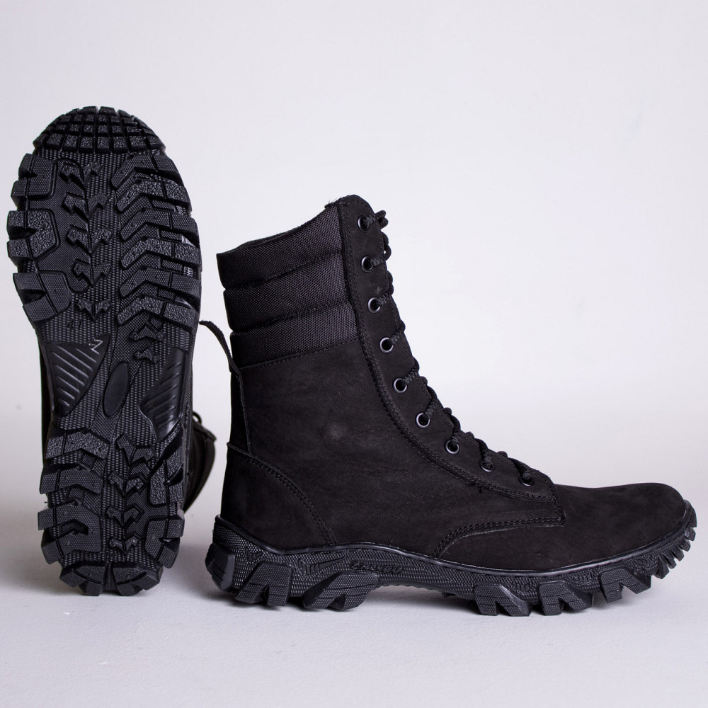 Берцы Зимние Черные На Флисе  