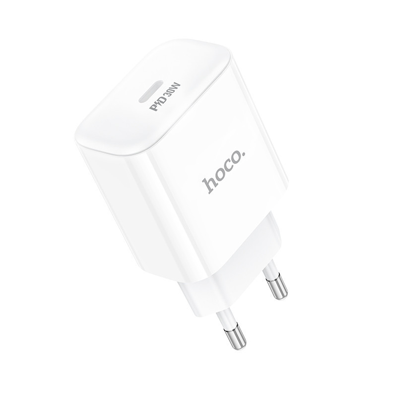 Мережевий зарядний пристрій HOCO C76A Pro Majestic single port PD30W charger White Одеса - фото 4