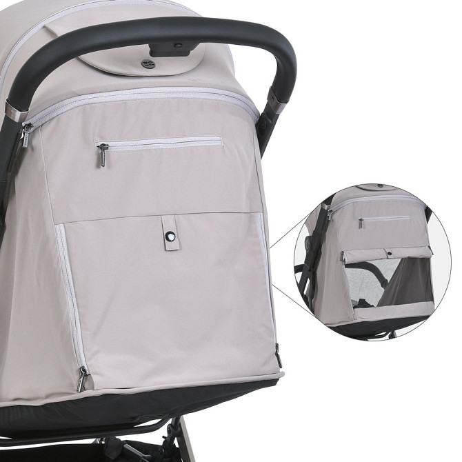 Коляска дитяча El Camino BEYA Cream Beige прогулянкова з чохлом для ніжок у комплекті Бежева (ME 1127-C) Чернігів - фото 4