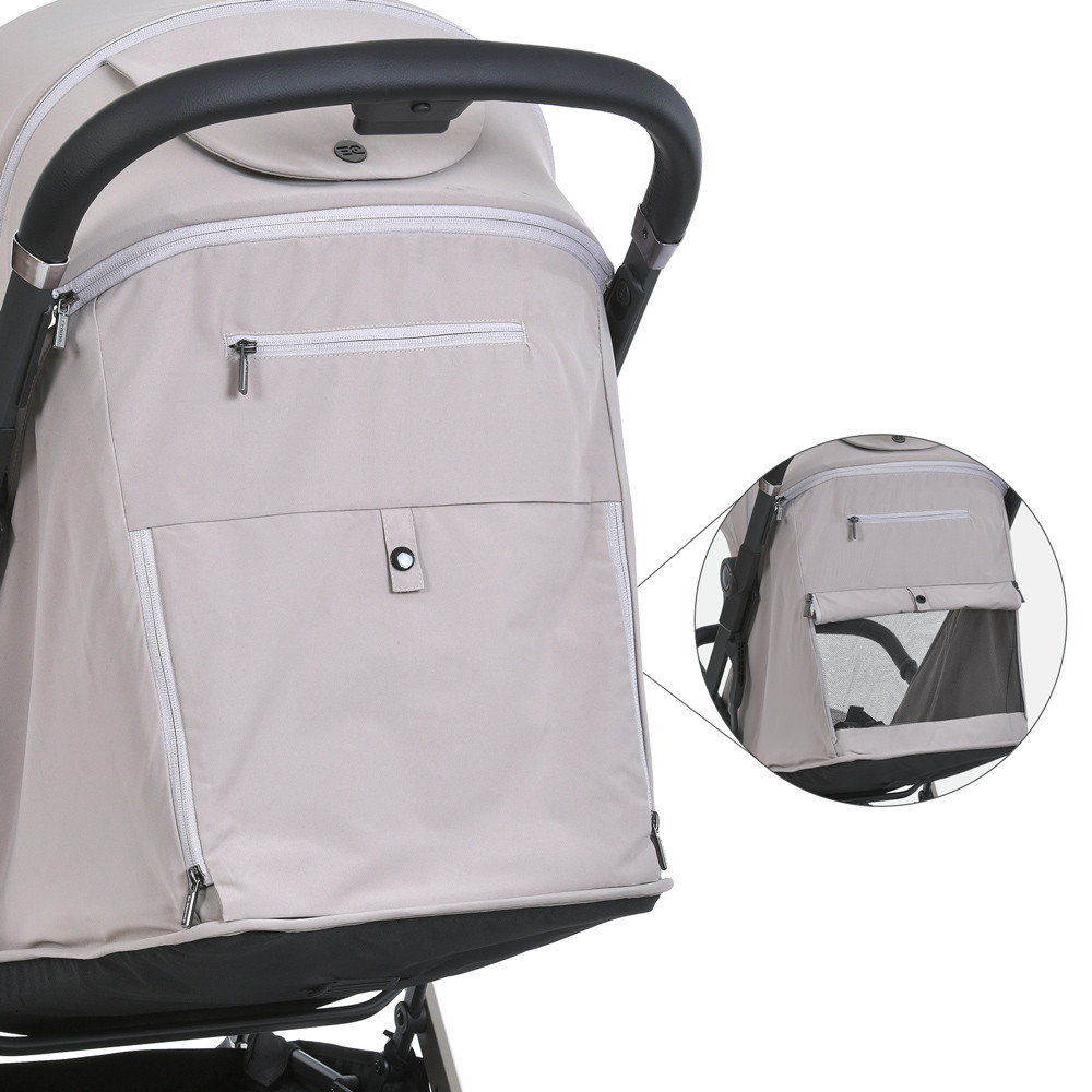 Коляска дитяча El Camino BEYA Cream Beige прогулянкова з чохлом для ніжок у комплекті Бежева (ME 1127-C) Чернигов - изображение 4