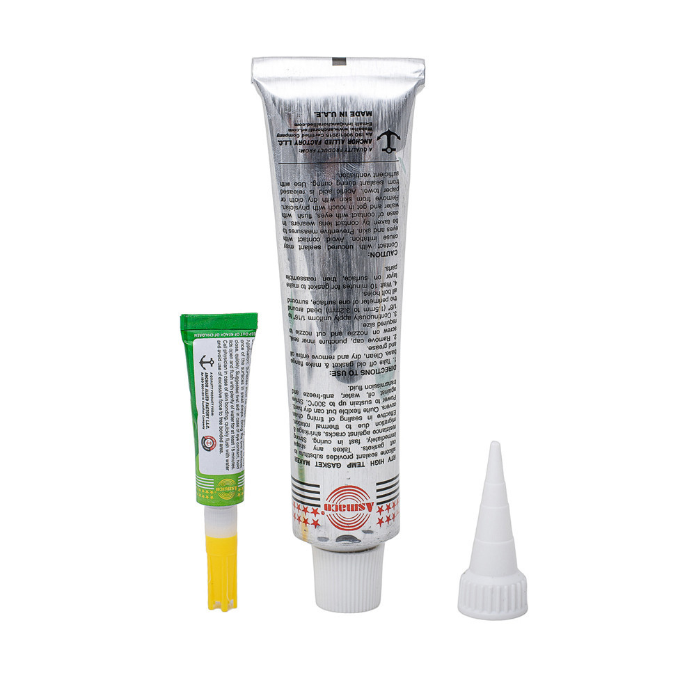 Герметик силіконовий RTV-формувач прокладок високотемпературний +300 °C сірий 85 г OAE ASMACO (6371241) Київ - фото 7