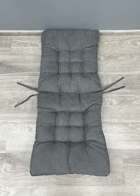 Подушка для стільців (50x120х4 см) подвійна Decorator Соро колір сірий 84-197 Київ - фото 2