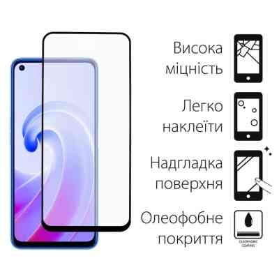Чехол для мобильного телефона Dengos Kit for OPPO A96 4G case + glass (Black) (DG-KM-38) Винница