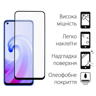 Чехол для мобильного телефона Dengos Kit for OPPO A96 4G case + glass (Black) (DG-KM-38) Винница - изображение 3
