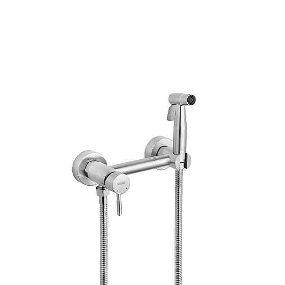 Смесители с гигиеническим душем Kroner KRP Edelstahl Klassisch - ESG052 сатин Киев