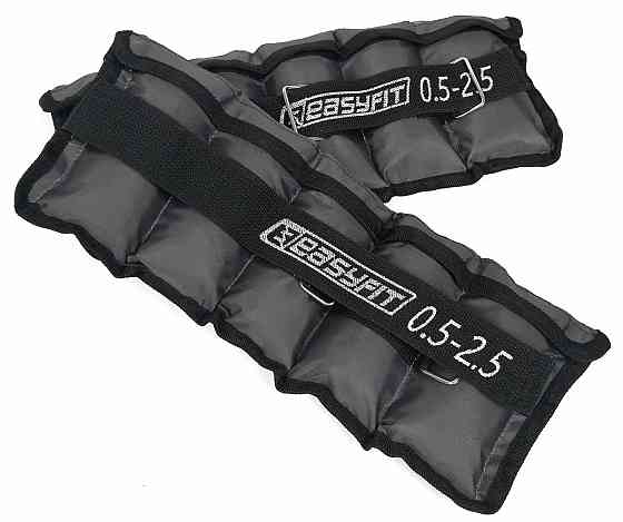 EasyFit Обтяжувачі для ніг та рук з металом EasyFit Metal набірні зі змінною вагою 0,5-2,5 кг Коломыя