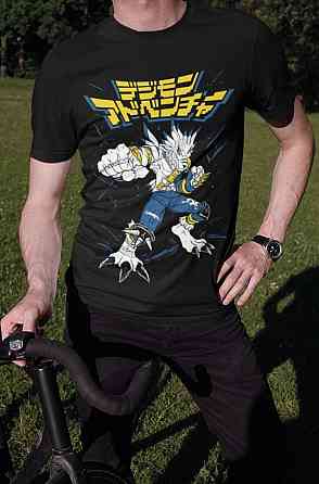 Футболка для хлопчика з аніме принтом Аніме Вінтаге Спекіал Манга оверсайз (зріст від 165 до 180) Чорний AnimeJ1138m Дніпро