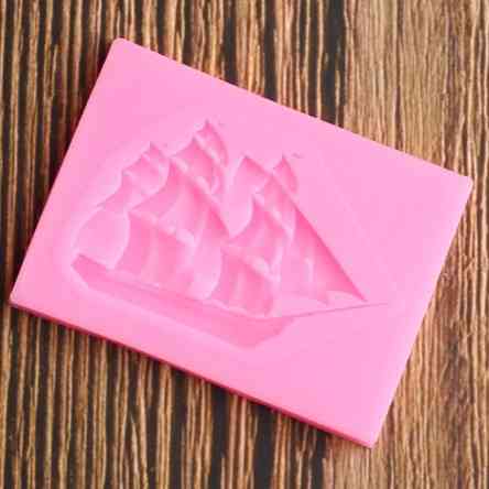 Молд кондитерский Корабль 43 на 60 мм розовый Киев