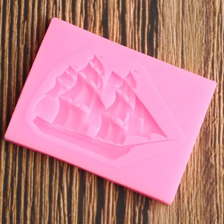 Молд кондитерский Корабль 43 на 60 мм розовый Киев - изображение 3