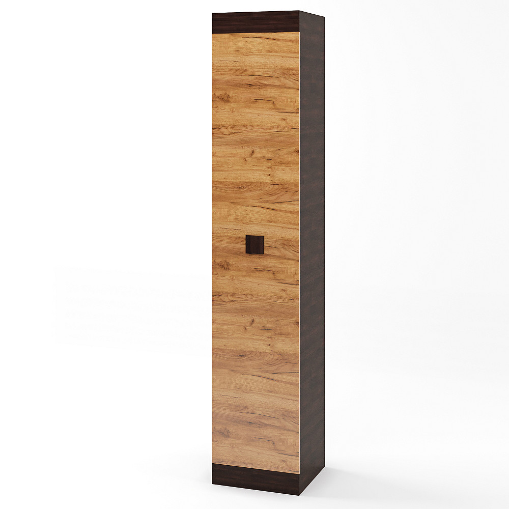 Шкаф-пенал закрытый Эверест Соната венге темный + дуб крафт золотой (DTM-2276) Львов - изображение 2