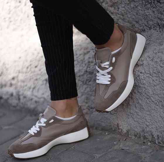 EMELI Кросівки жіночі EMELI 171/5 капучіно (весна-осінь, шкіра+замша натуральна) (4993) Коломия