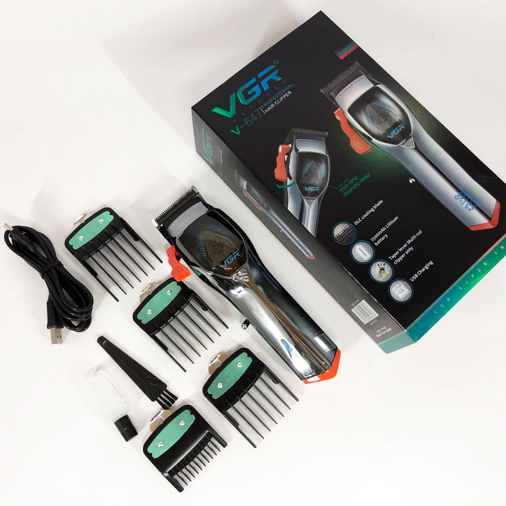 Набір для стрижки волосся на акумуляторі VGR, Надійна машинка для стрижки Тример скронь MT-21 Івано-Франківськ - фото 7
