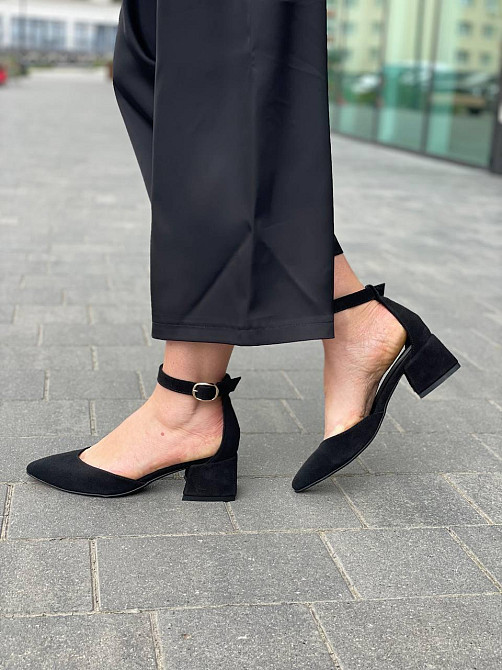 Ando-Borteggi Босоніжки жіночі Ando-Borteggi БСЖ/57 чорні (літо, замша натуральна) (4608) Коломия - фото 1