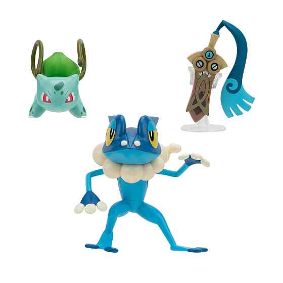 Набір ігрових фігурок Pokemon W19 - Хонедж, Бульбазавр, Фрогадир Днепр