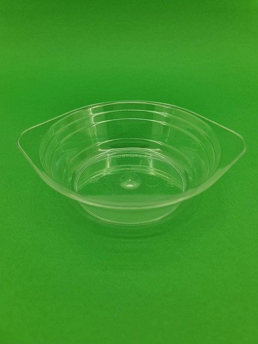 Тарілка одноразова склоподібна діаметр 500 мл прозора (10 шт.) Харків - фото 3