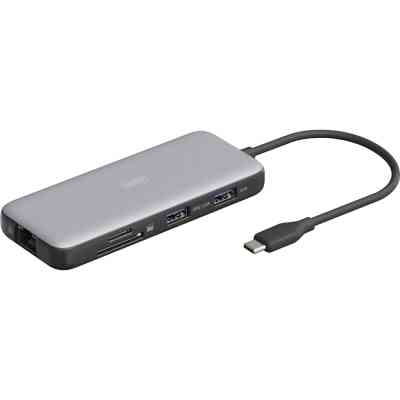 Порт-реплікатор Digitus USB-C &gt; 2xHDMI/2xUSB-A/USB-C/SD/MicroSD/RJ54 (DA-70915) Вінниця
