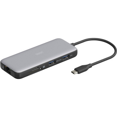 Порт-репликатор Digitus USB-C > 2xHDMI/2xUSB-A/USB-C/SD/MicroSD/RJ54 (DA-70915) Винница - изображение 1