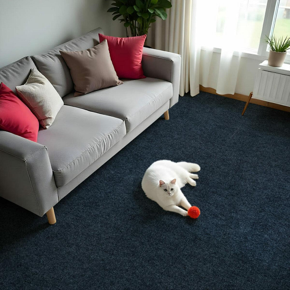 Самоклеюча темно-сіра плитка під ковролін в рулоні Київ - фото 5