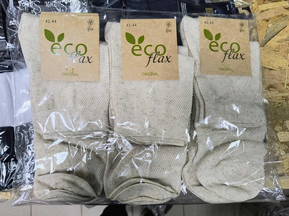 Шкарпетки чоловічі високі з льону Super Socks (6 шт. у пакованні) АРТ. 077 41-44 Київ - фото 1