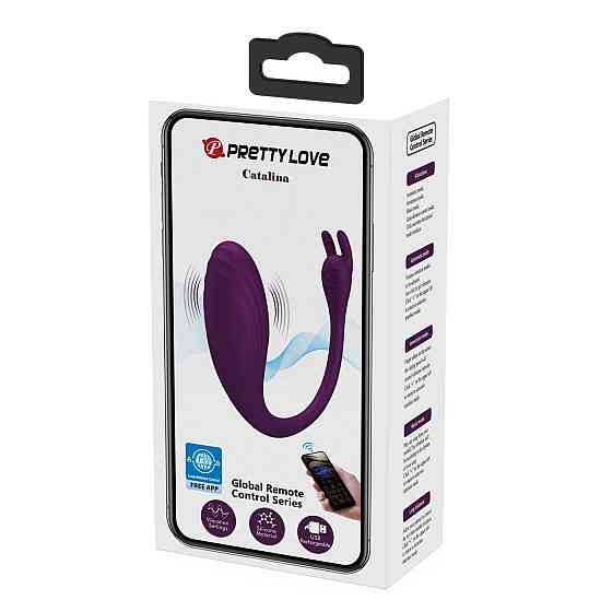 Вібратор PRETTY LOVE Catalina, 12 vibration functions Mobile APP Long-distance Control Sex Aura Київ