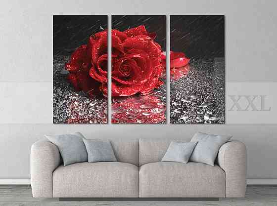 Модульна картина Червона Троянда Art-85_XXL Київ