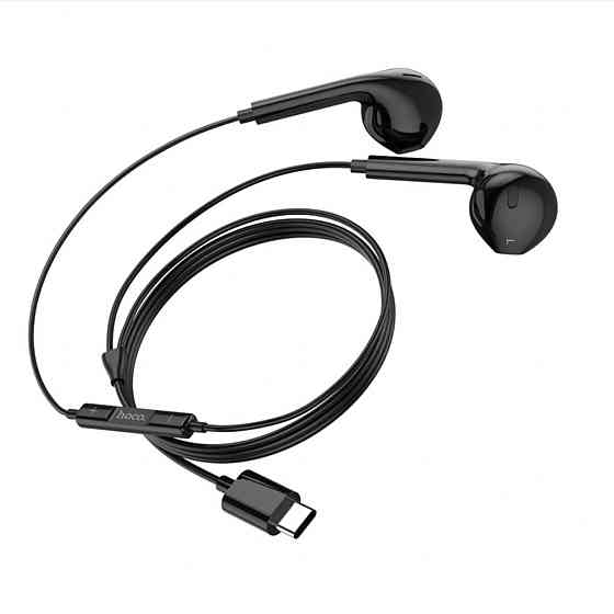 Навушники HOCO M101 Crystal joy Type-C wire-controlled digital earphones with microphone Black Київ