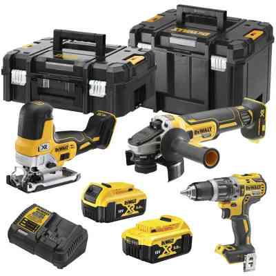 Набір електроіструментів DeWALT 3 од. 18 В XR Li-lon, вага 11.7 кг, 2 кейса, 2 АКБ та ЗП (DCK329P2T) Вінниця