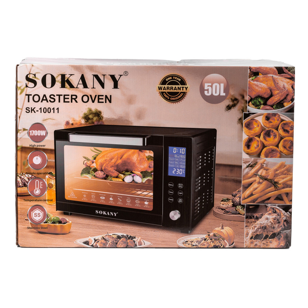 Духовка електрична Sokany з конвекцією на 50 л, 1700 Вт SK10011 Коломия - фото 9