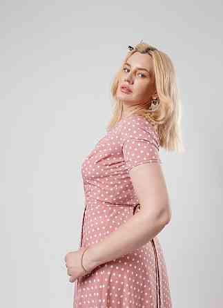 Літнє плаття в підлогу "Кайлі" оптом | Батал Фрезовий, 50 Київ