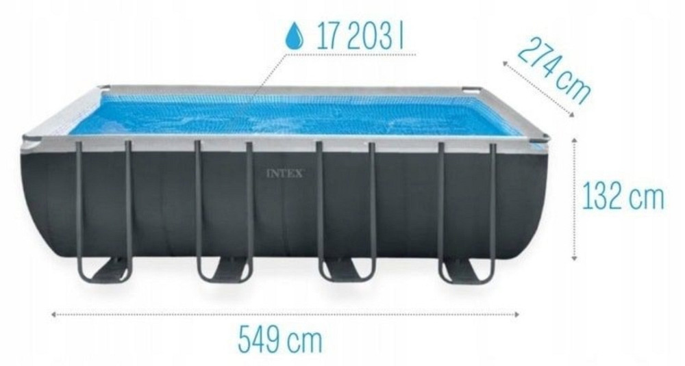Басейн каркасний Intex 26356 (549*274*132 см) Харків - фото 2