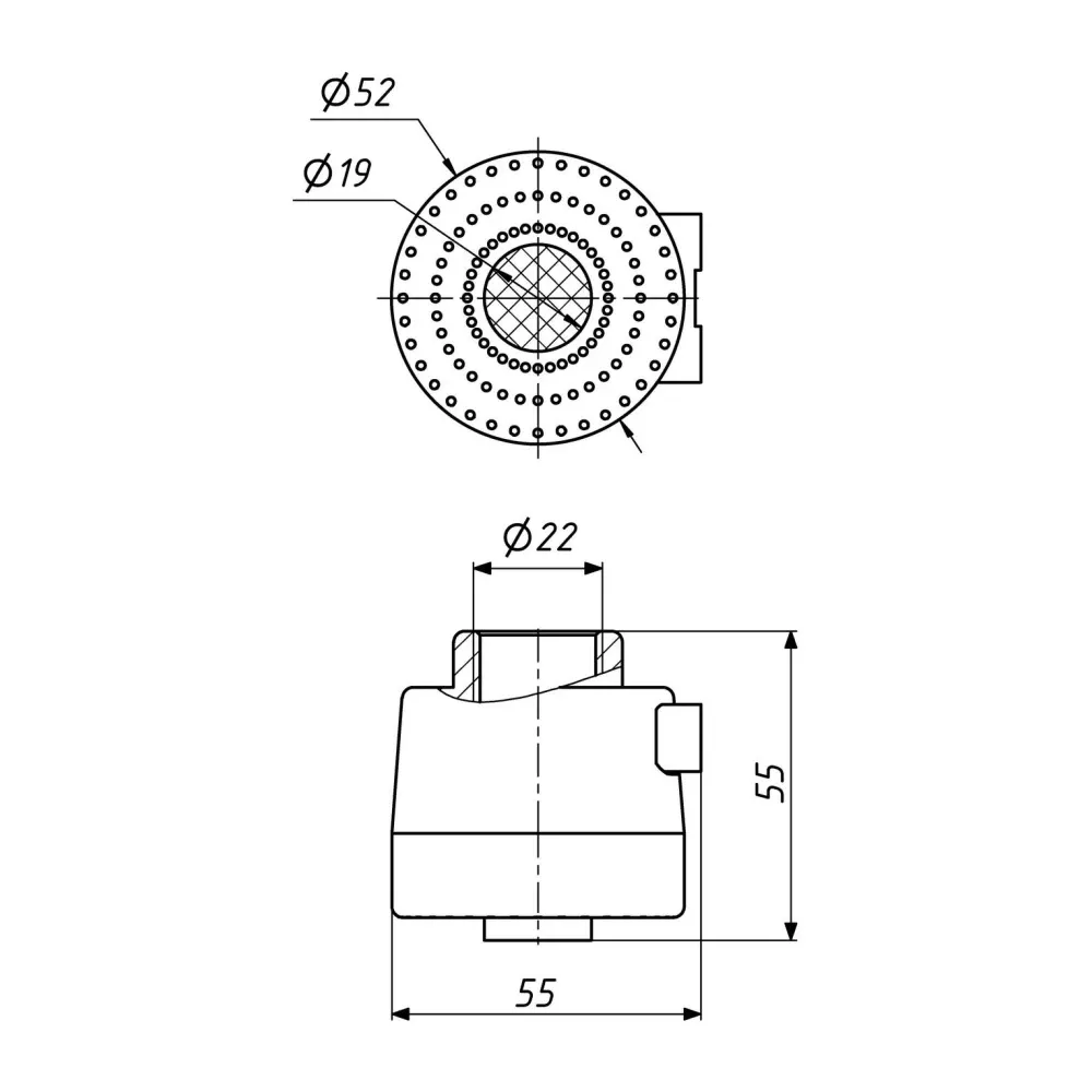Аератор для змішувача Lidz Repair 02500 внутрішній LDREP02500CRM35463 Chrome Київ - фото 2