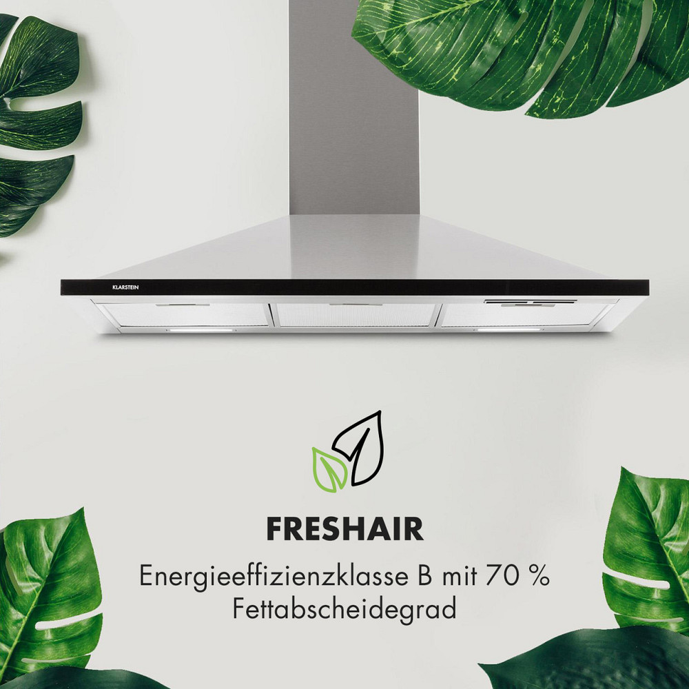 Вытяжка Galina 90 вытяжка 90см 350м³/ч LED нержавеющая сталь акриловое стекло (Германия, читать описание) Ровно - изображение 5