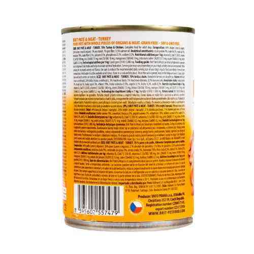 Вологий корм Brit Care Pate&Meat для собак, з індичкою, 400 г Київ