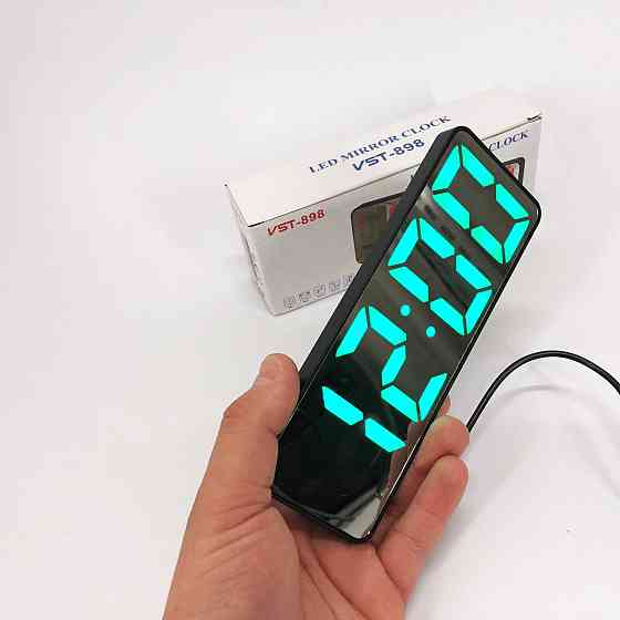 Часы сетевые электронные светящиеся настольные VST-898-4, Часы с подстветкой, Электронные часы YB-872 на стол Киев